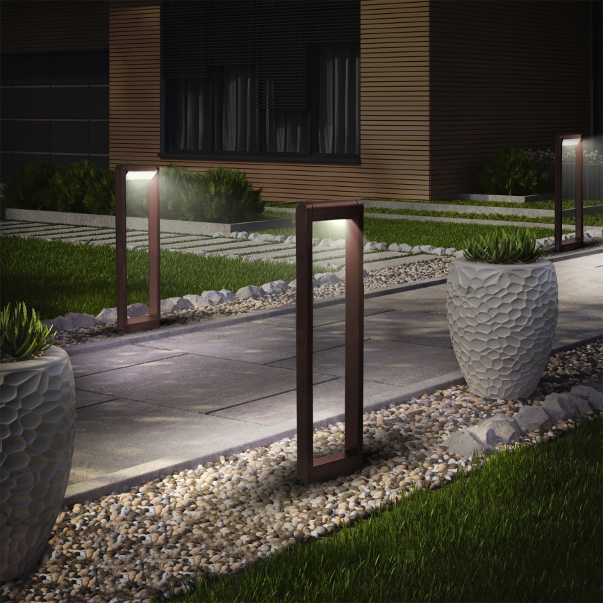 Brilagi - CROTONE LED Outdoor Lamp LED/7W/230V, Brown, IP54, 80 cm