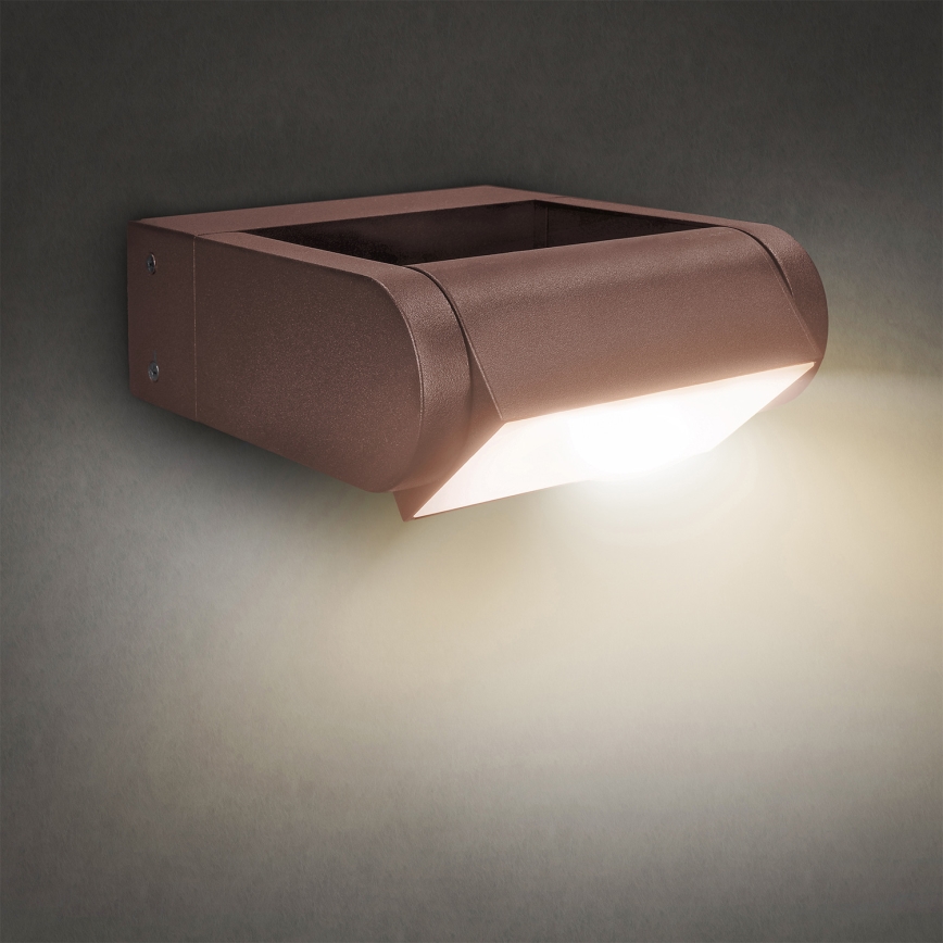 Brilagi - CROTONE LED Outdoor Wall Light, 7W, 230V, Brown, IP54