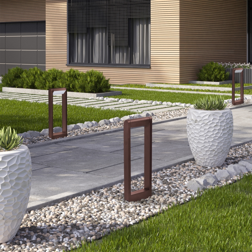 Brilagi - CROTONE Outdoor LED Lamp 7W/230V, Brown, IP54, 50 cm