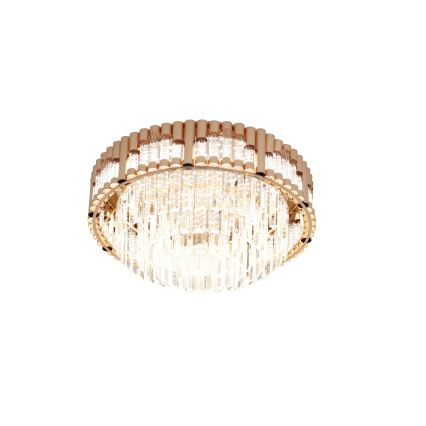 Brilagi - Dimmable CROWN LED Ceiling Light, 41W/230V, 3000-6000K, Ø 48 cm, Gold + Remote Control