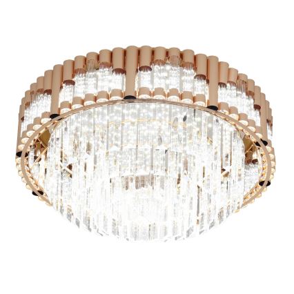 Brilagi - Dimmable CROWN LED Ceiling Light, 41W/230V, 3000-6000K, Ø 48 cm, Gold + Remote Control