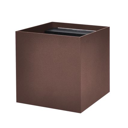 Brilagi - CUBE LED Outdoor Wall Light 6W/230V, Brown, IP54