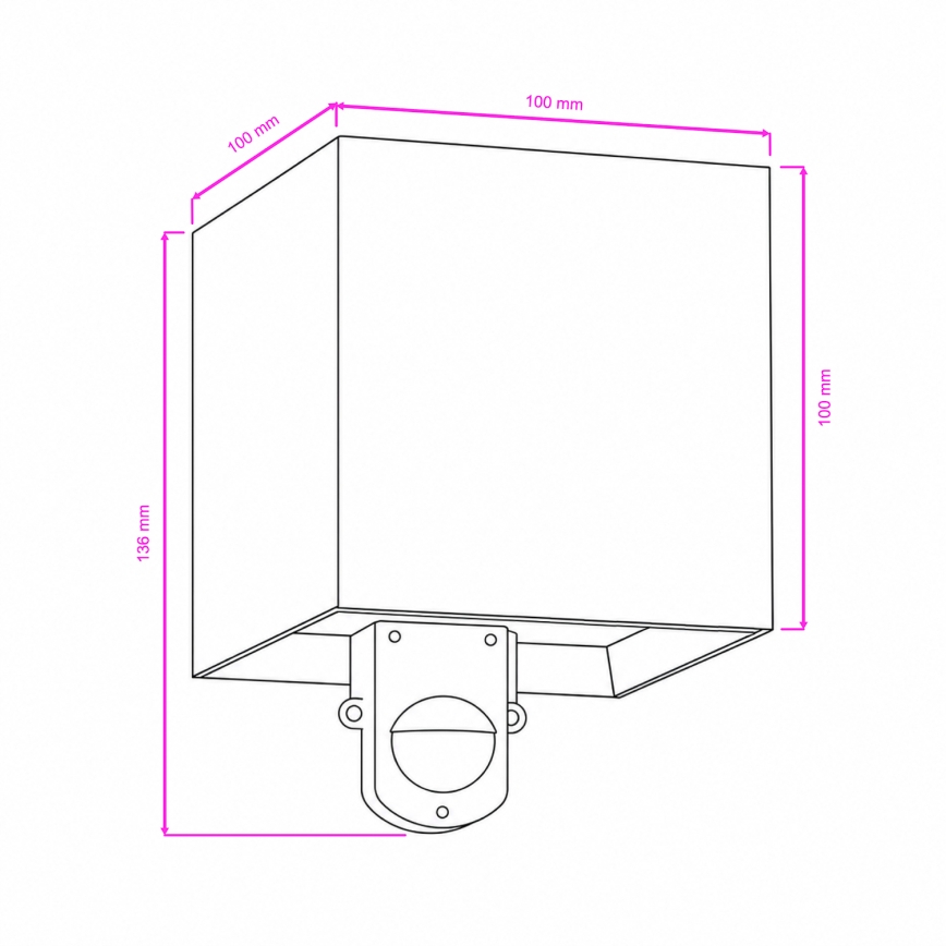 BRILAGI - LED Outdoor wall light with sensor CUBE LED/6W/230V anthracite IP65