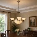 BRILAGI - DAHLIA Chain-Hung Chandelier, 6×E27/40W/230V, Ø 74 cm, Brass