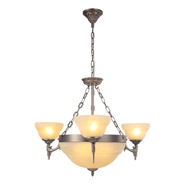 Brilagi - DAHLIA Chain-Hung Chandelier, 6×E27/40W/230V, Ø 74 cm, Brass