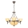 Brilagi - DAHLIA Chain-Hung Chandelier, 6×E27/40W/230V, Ø 74 cm, Brass