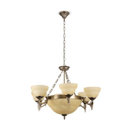 BRILAGI - DAHLIA Chain-Hung Chandelier 9xE27/40W/230V Ø74 cm, Brass