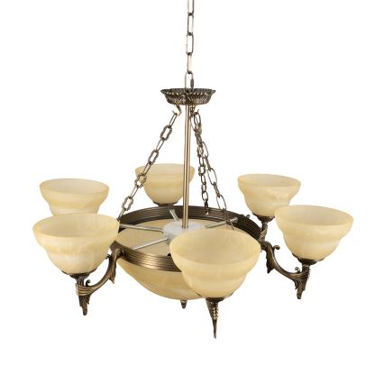 BRILAGI - DAHLIA Chain-Hung Chandelier 9xE27/40W/230V Ø74 cm, Brass