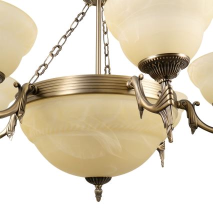 BRILAGI - DAHLIA Chain-Hung Chandelier 9xE27/40W/230V Ø74 cm, Brass