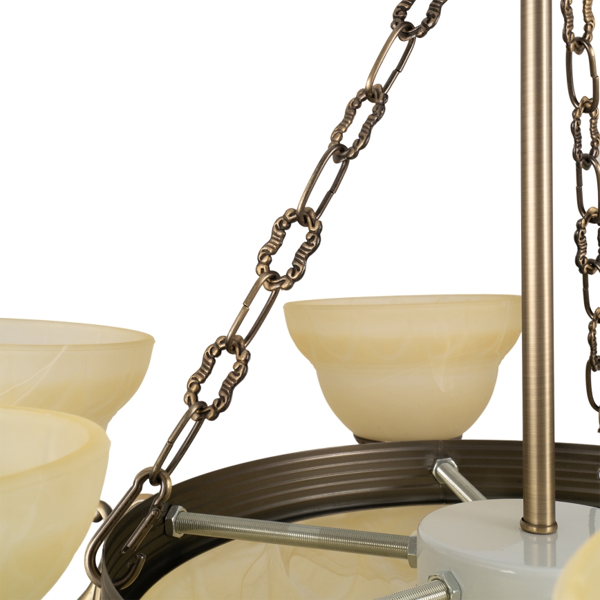 BRILAGI - DAHLIA Chain-Hung Chandelier 9xE27/40W/230V Ø74 cm, Brass