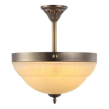 Brilagi - DAHLIA Rod Chandelier 3×E27/40W/230V Ø 37 cm Brass