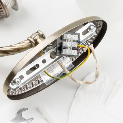 BRILAGI - DAHLIA Wall Lamp 1xE27/40W/230V Brass