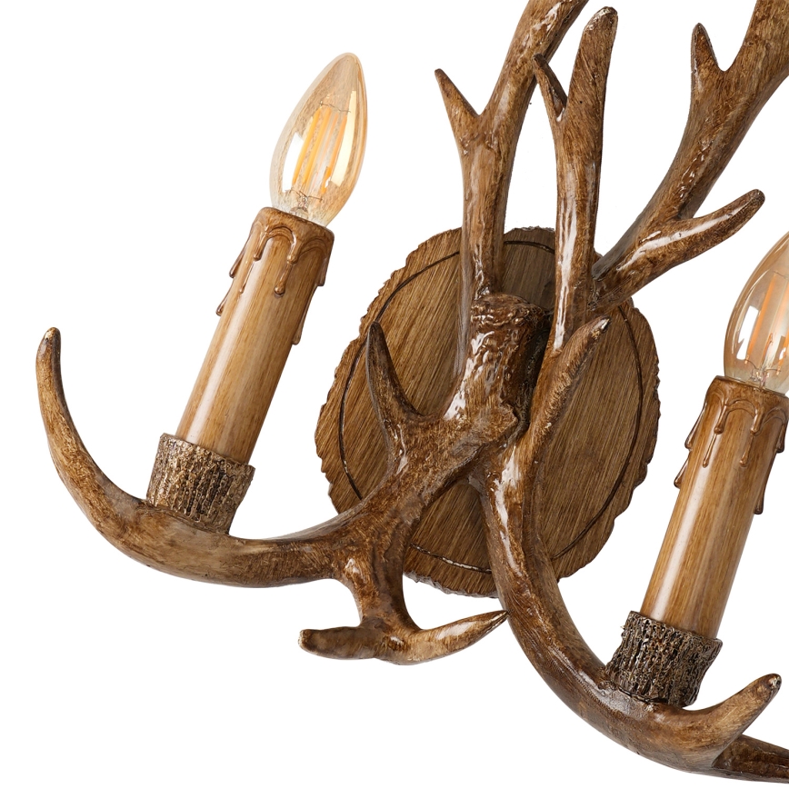 Brilagi - DEER Antler Wall Light 2xE14/10W/230V