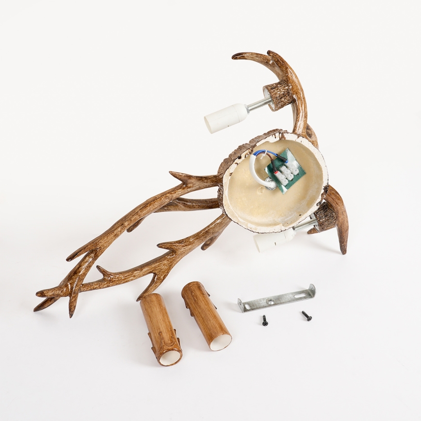 Brilagi - DEER Antler Wall Light 2xE14/10W/230V