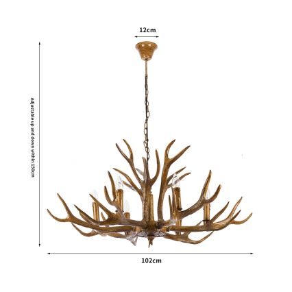 Brilagi - DEER Chain-Hung Chandelier 6xE14/10W/230V Ø 102 cm