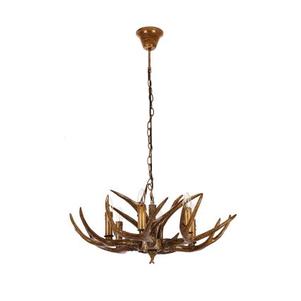 Brilagi - DEER Chain-Hung Chandelier 6xE14/10W/230V Ø 70 cm, Antler-style