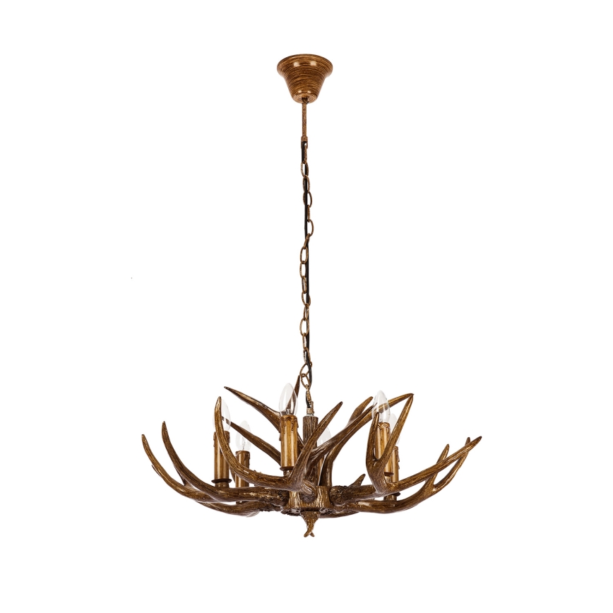 Brilagi - DEER Chain-Hung Chandelier 6xE14/10W/230V Ø 70 cm, Antler-style