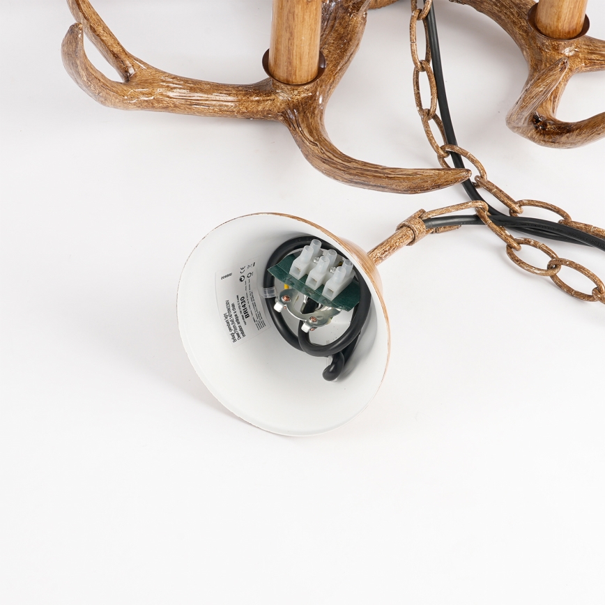 Brilagi - DEER Chain-Hung Chandelier 6xE14/10W/230V Ø 70 cm, Antler-style