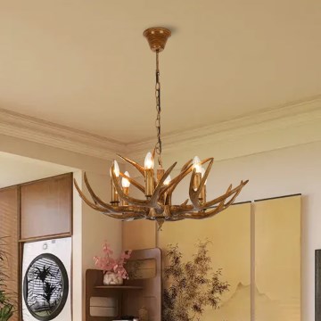 Brilagi - DEER chain-hung chandelier 6×E14/10W/230V, diameter 70 cm