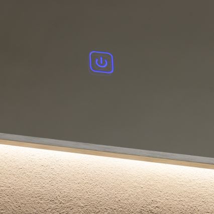 Brilagi - DESIO LED Bathroom Mirror LED/24W/230V 60x60 cm Silver IP44 CRI 90 Dimmable + CCT (tunable color temperature)