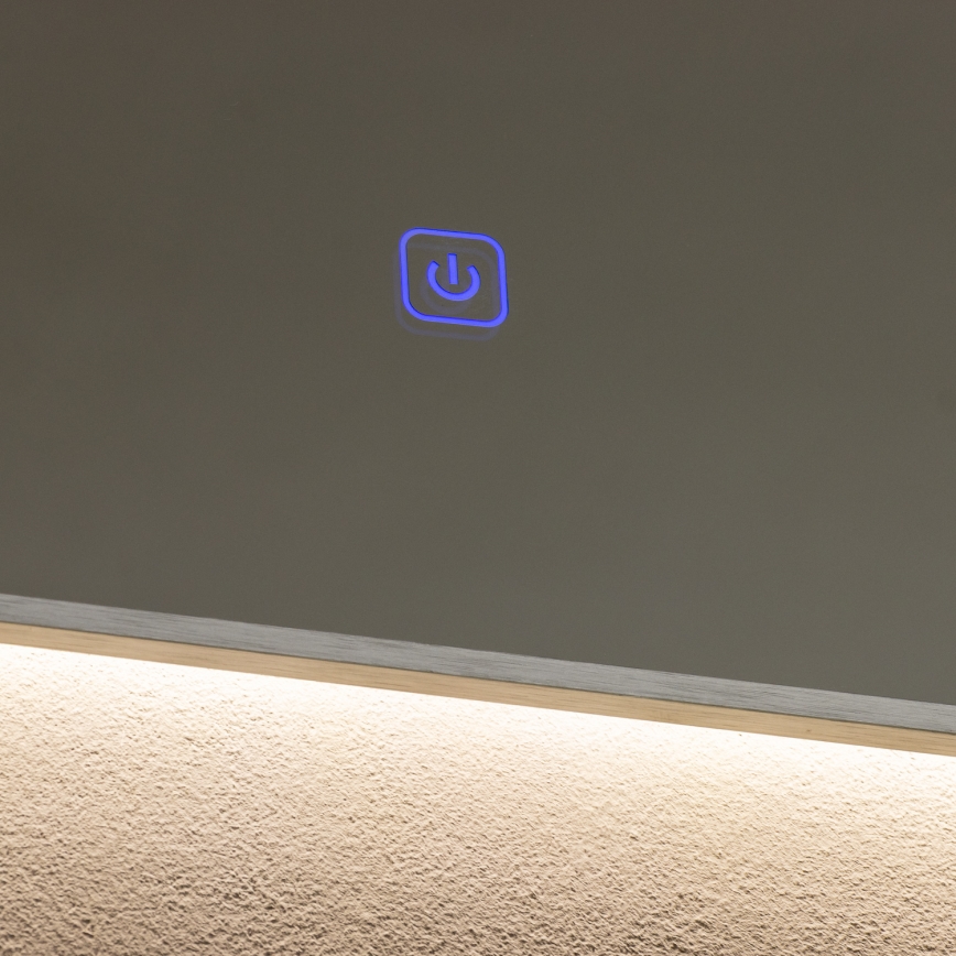 Brilagi - DESIO LED Bathroom Mirror LED/24W/230V 60x60 cm Silver IP44 CRI 90 Dimmable + CCT (tunable color temperature)
