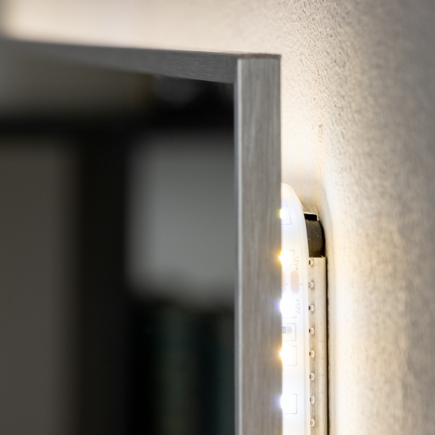 Brilagi - DESIO LED Bathroom Mirror LED/24W/230V 60x60 cm Silver IP44 CRI 90 Dimmable + CCT (tunable color temperature)