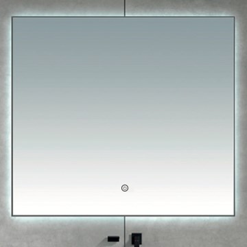 Brilagi - DESIO LED Bathroom Mirror LED/24W/230V 60x60 cm Silver IP44 CRI 90 Dimmable + CCT (tunable color temperature)