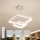 Brilagi - Dimmable Cable Pendant Light FALCON SLIM LED/78W/230V 3000-6500K 50x50 cm white + remote control