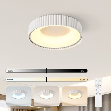 BRILAGI - Dimmable ceiling light FALCON MODERN LED/30W/230V 3000-6000K Ø 40 cm white + remote control