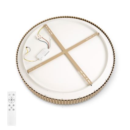Brilagi - Dimmable LED ceiling light FALCON MODERN LED/54W/230V 3000-6500K 60 cm beige + remote control