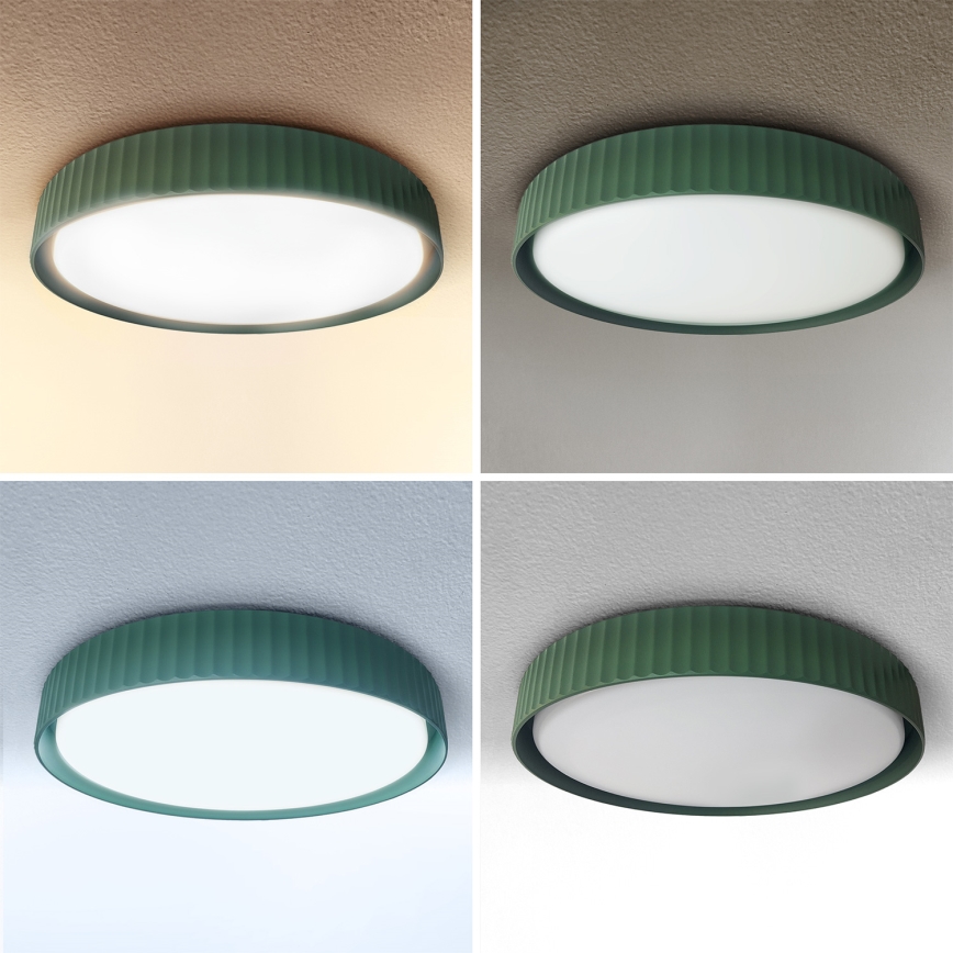 Brilagi - LUCIA LED dimmable ceiling light LED/60W/230V 3000-6500K Ø 59 cm green + remote control