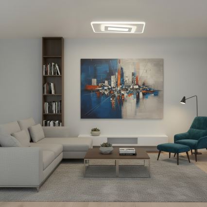 BRILAGI - Dimmable LED ceiling light MODERN LED/51W/230V 3000-6000K 20x40 cm + remote control