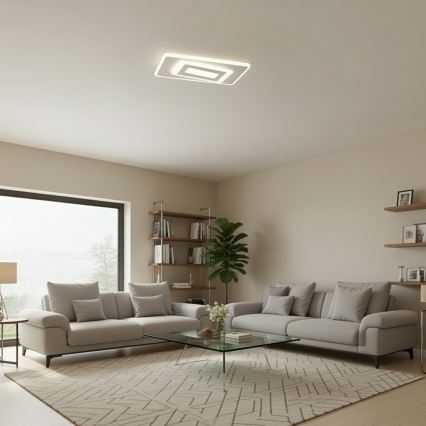 BRILAGI - Dimmable LED ceiling light MODERN LED/51W/230V 3000-6000K 20x40 cm + remote control