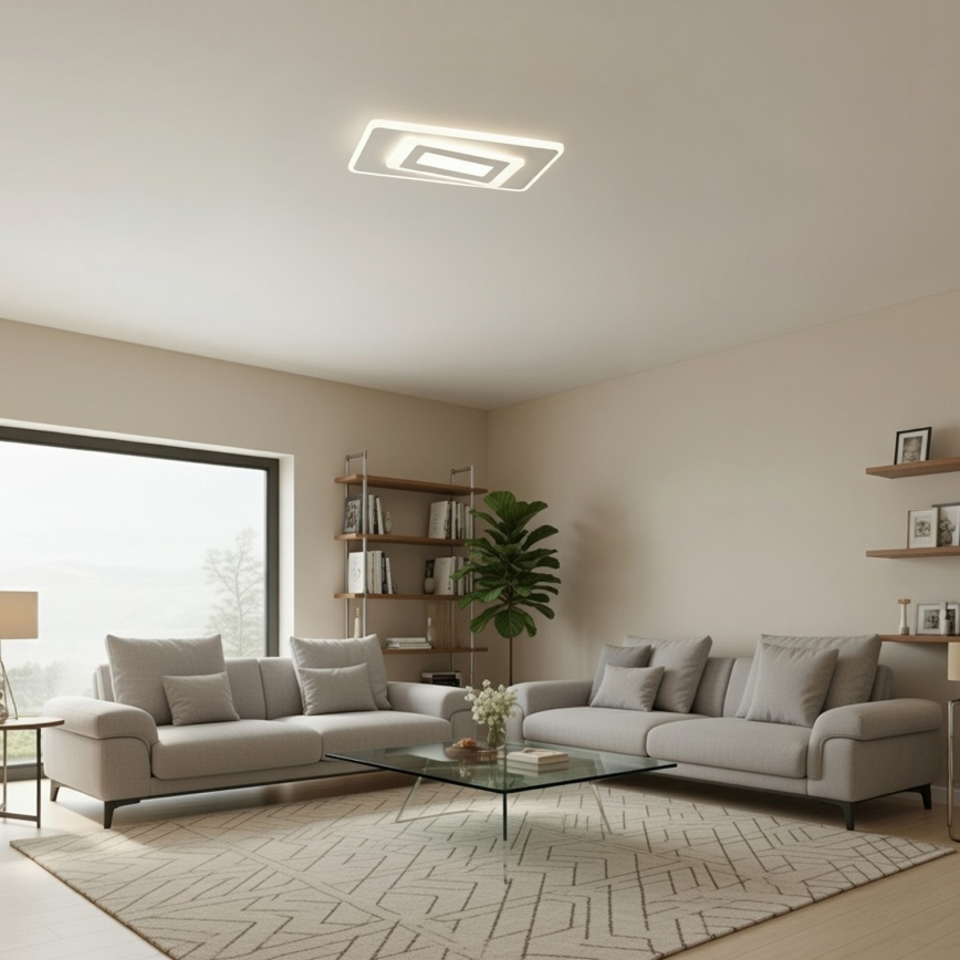 BRILAGI - Dimmable LED ceiling light MODERN LED/51W/230V 3000-6000K 20x40 cm + remote control