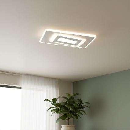 BRILAGI - Dimmable LED ceiling light MODERN LED/51W/230V 3000-6000K 20x40 cm + remote control