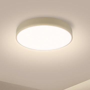 Brilagi - Dimmable Ceiling Light POOL LED/36W/230V 3000-6000K diameter 30 cm beige + remote control