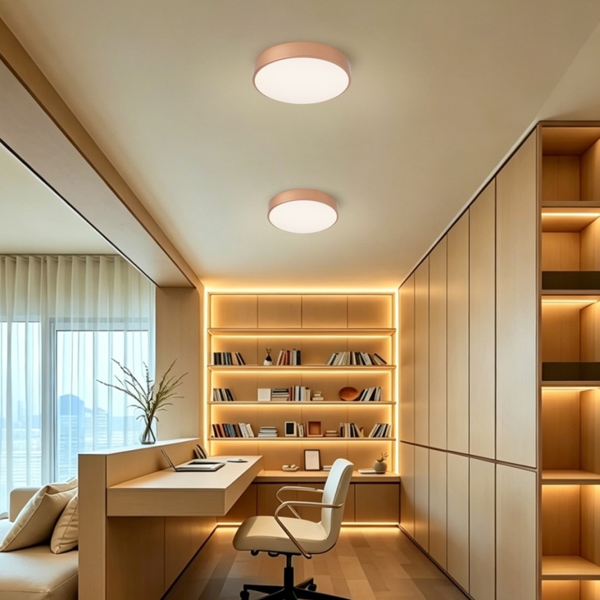 BRILAGI - POOL Dimmable LED Ceiling Light 36W/230V 3000-6000K Ø 30 cm Bronze + Remote Control