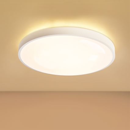 Brilagi - LED Dimmable ceiling light GLASS POOL DOUBLE LED/60W/230V 3000-6000K 50 cm white + remote control