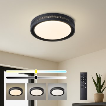 Brilagi - Dimmable KREON LED Ceiling Light LED/54W/230V 3000-6000K White Ø 38 cm + Remote Control
