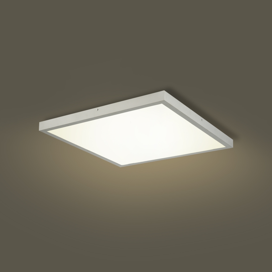 Brilagi - Dimmable Bathroom Ceiling Light FRAME SMART LED/50W/230V 60x60 cm 3000-6000K IP44 Silver + Remote Control