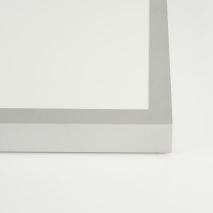 Brilagi - Dimmable Bathroom Ceiling Light FRAME SMART LED/50W/230V 60x60 cm 3000-6000K IP44 Silver + Remote Control
