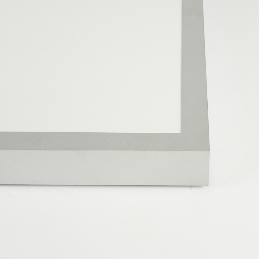 Brilagi - Dimmable Bathroom Ceiling Light FRAME SMART LED/50W/230V 60x60 cm 3000-6000K IP44 Silver + Remote Control