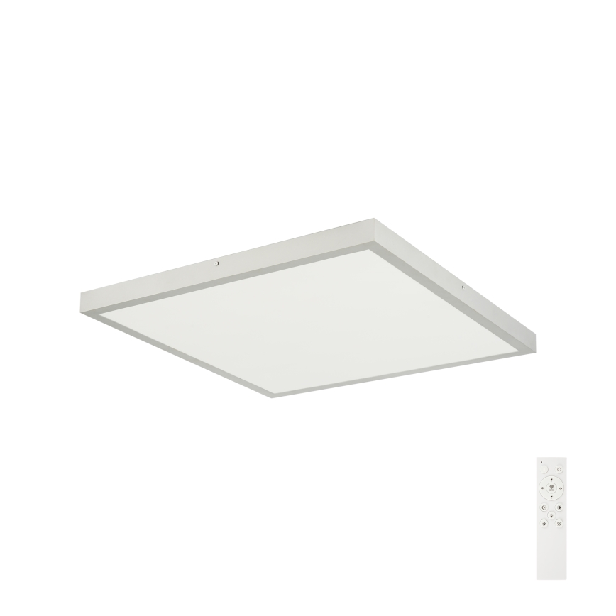 Brilagi - Dimmable Bathroom Ceiling Light FRAME SMART LED/50W/230V 60x60 cm 3000-6000K IP44 Silver + Remote Control