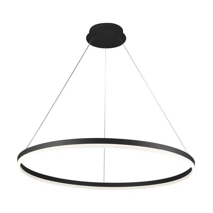 Brilagi - CIRCLE LED Dimmable Cable-Suspended Pendant LED/55W/230V 3000-6500K dia. 80 cm Black + Remote Control