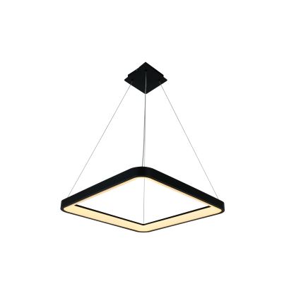 Brilagi - FALCON SLIM LED Dimmable Cable-Hung Pendant Light LED/50W/230V 3000-6500K 50x50 cm Black + Remote Control