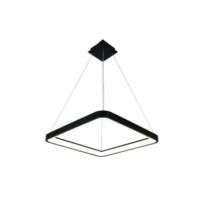 Brilagi - FALCON SLIM LED Dimmable Cable-Hung Pendant Light LED/50W/230V 3000-6500K 50x50 cm Black + Remote Control