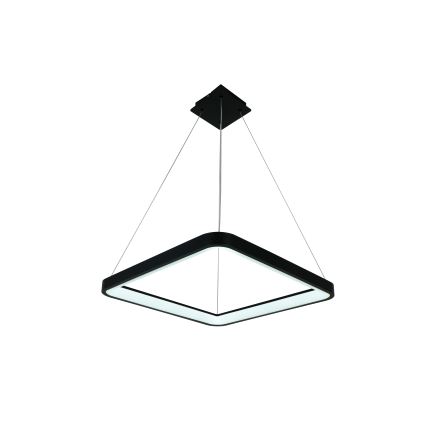 Brilagi - FALCON SLIM LED Dimmable Cable-Hung Pendant Light LED/50W/230V 3000-6500K 50x50 cm Black + Remote Control