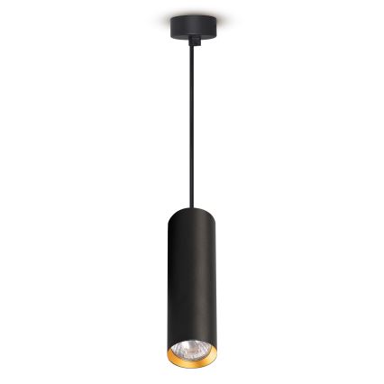 Brilagi - LED RGBW Dimmable Cable-Hung Pendant SELE 1xGU10/4,8W/230V 3000K Black/Gold + Remote Control