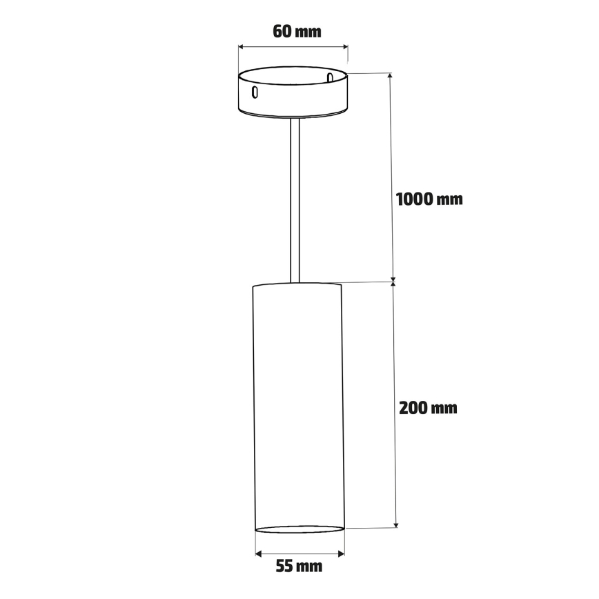 Brilagi - LED RGBW Dimmable Cable-Hung Pendant SELE 1xGU10/4,8W/230V 3000K Black/Gold + Remote Control