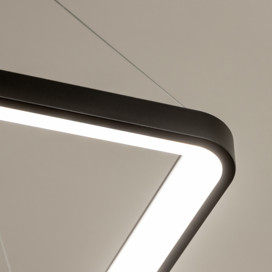 Brilagi - LED Dimmable Pendant Light on Cable FALCON SLIM LED/50W/230V 3000-6500K 50x50 cm Black + Remote Control